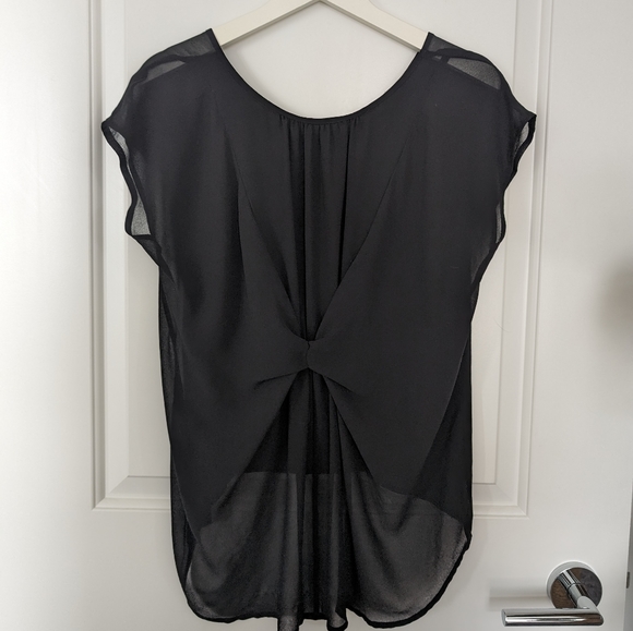 Black Sheer Top - Size Small - Picture 2 of 4